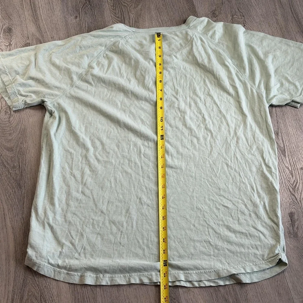 Y2K American Eagle Outfitters Shirt Mens XL Green Henley Lightweight Beach